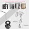 VERONLY Over the Door Hanging Organizer with 5 Large Pockets - Wall Mount Pantry Storage with 2 Big Metal Hooks for Baby Girl’s Diapers Closet,Bathroom,Nursery,Bedroom,Dorm,Baby,Kids Toys (Pink)